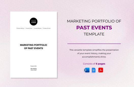 Marketing Portfolio of Past Events Template