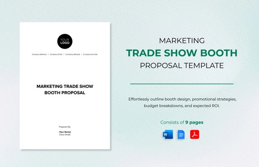 Marketing Trade Show Booth Proposal Template