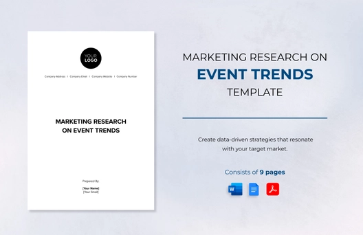 Marketing Research on Event Trends Template