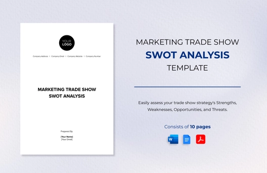 Marketing Trade Show SWOT Analysis Template
