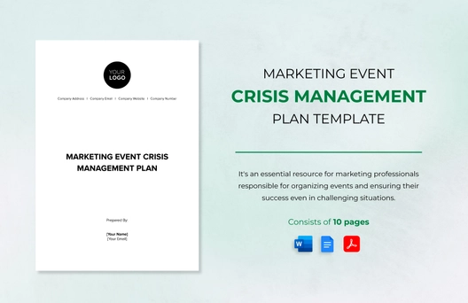 Marketing Event Crisis Management Plan Template
