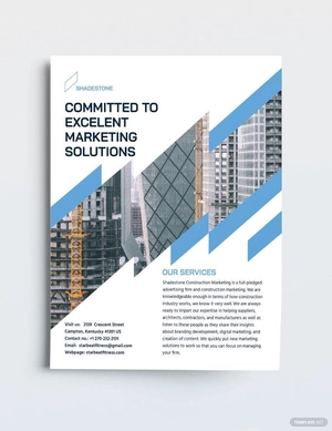 Construction Marketing Flyer Template