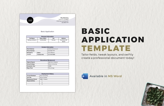 Basic Application Template