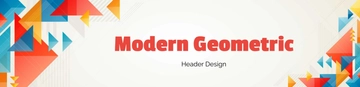 Free Modern Geometric Header Design Template to Edit Online Free Modern Geometric Header Design Template to Edit Online