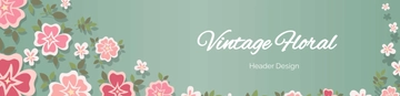 Free Vintage Floral Header Design Template to Edit Online Free Vintage Floral Header Design Template to Edit Online