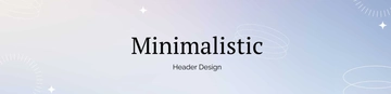 Free Minimalistic Header Design Template to Edit Online