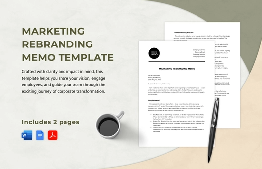 Marketing Rebranding Memo Template