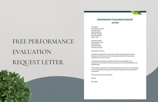 Performance Evaluation Request Letter