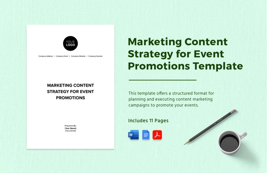 Marketing Content Strategy for Event Promotions Template