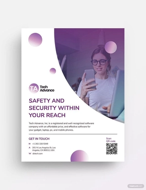 Modern Software Company Flyer Template