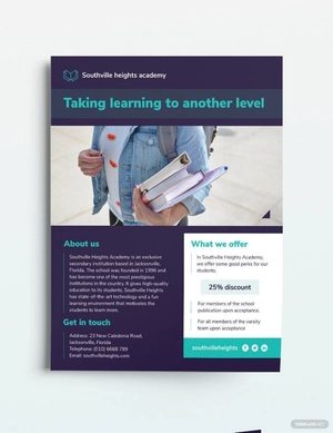 High School Flyer Template