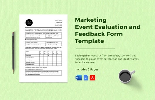 Marketing Event Evaluation and Feedback Form Template