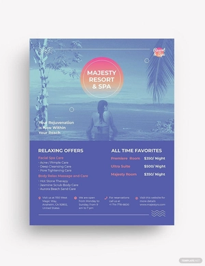 Spa Resort Flyer Template