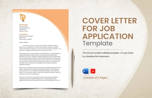 Cover Letter for Job Application Template