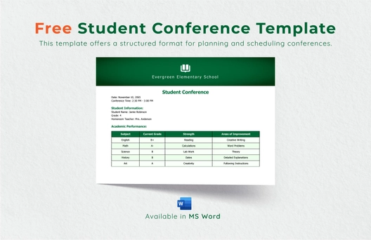 Student Conference Template