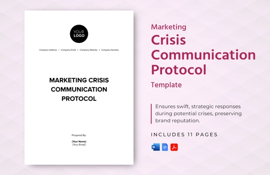 Marketing Crisis Communication Protocol Template
