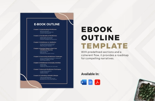 Ebook Outline Template Ebook Outline Template