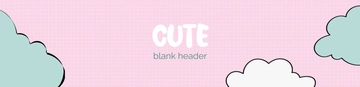 Free Cute Blank Header Template to Edit Online