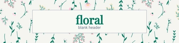 Free Floral Blank Header Template to Edit Online