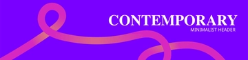 Free Contemporary Minimalist Header Template to Edit Online