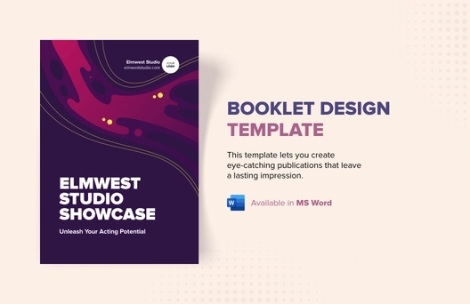 Booklet Design Template