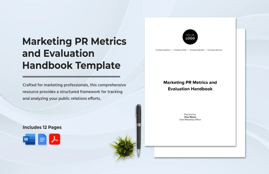 Marketing PR Metrics and Evaluation Handbook Template
