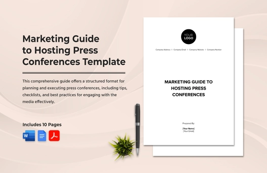 Marketing Guide to Hosting Press Conferences Template