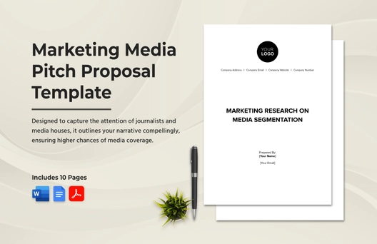 Marketing Media Pitch Proposal Template