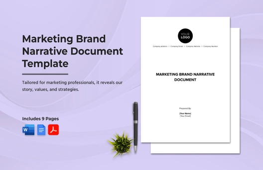 Marketing Brand Narrative Document Template