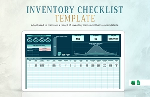Inventory Checklist Template