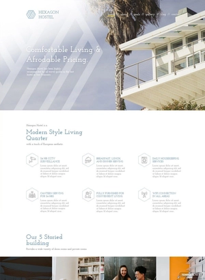 Hostel WordPress Theme/Template