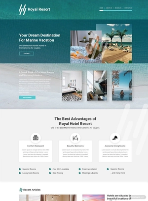 Royal Resort WordPress Theme/Template