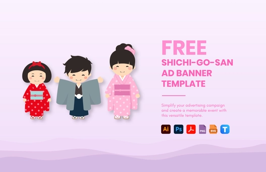 Shichi-Go-San Ad Banner Template