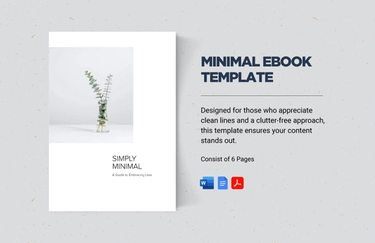 Minimal Ebook Template Minimal Ebook Template