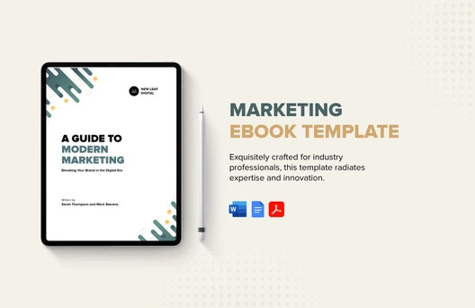 Marketing Ebook Template Marketing Ebook Template