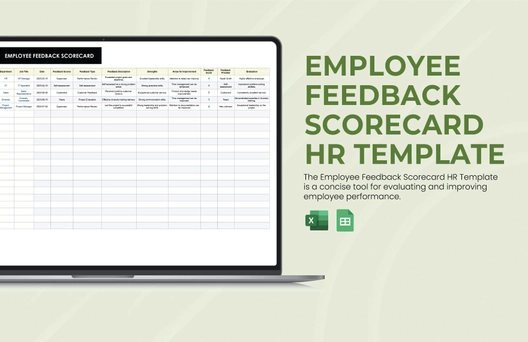 Employee Feedback Scorecard HR Template