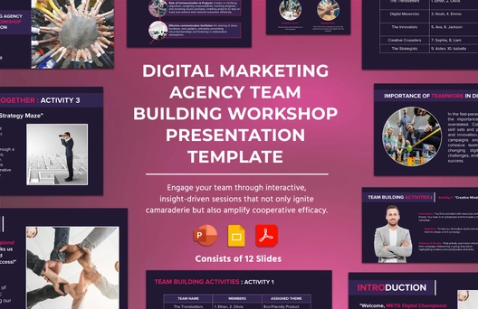 Digital Marketing Agency Team Building Workshop Presentation Template