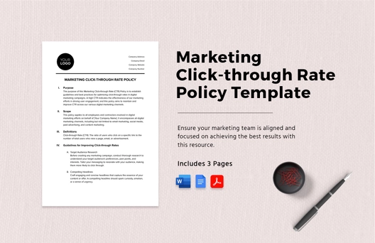 Marketing Click-through Rate Policy Template Marketing Click-through Rate Policy Template