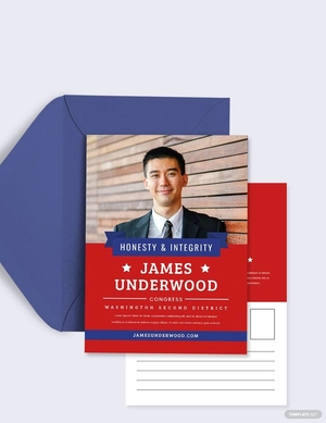 Political Postcard Template