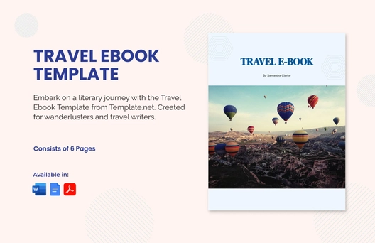 Travel Ebook Template Travel Ebook Template