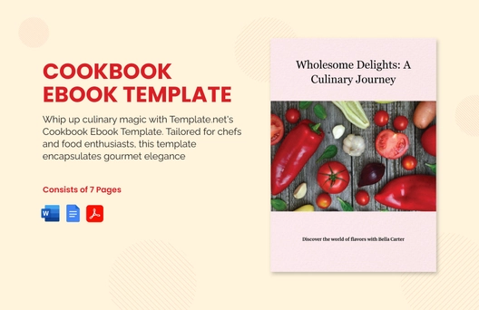 Cookbook Ebook Template Cookbook Ebook Template
