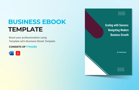 Business Ebook Template Business Ebook Template