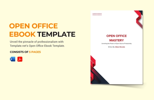 Open Office Ebook  Template Open Office Ebook  Template