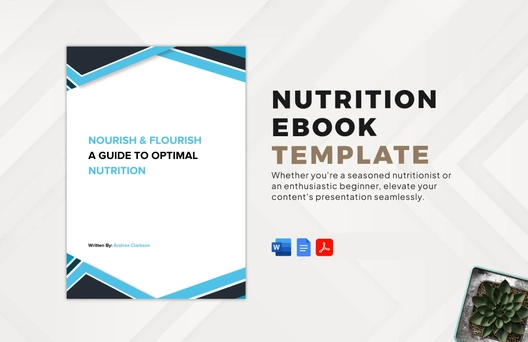 Nutrition Ebook Template Nutrition Ebook Template