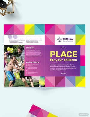 Camp Bi-Fold Brochure Template