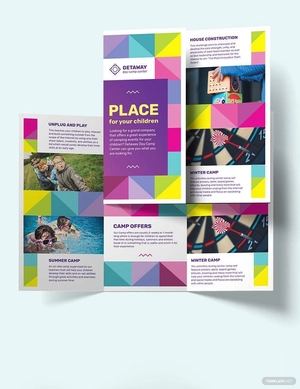 Camp Tri-Fold Brochure Template