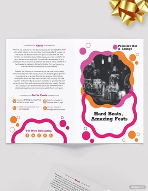 Party Bi-Fold Brochure Template