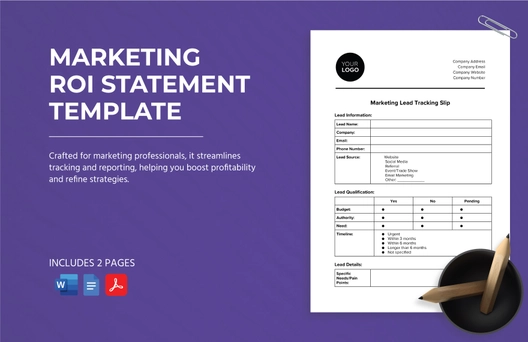 Marketing ROI Statement Template