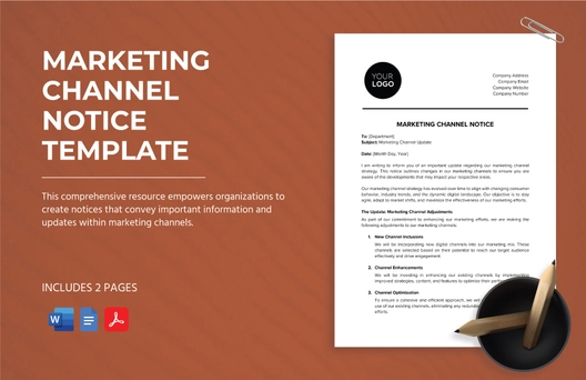 Marketing Channel Notice Template