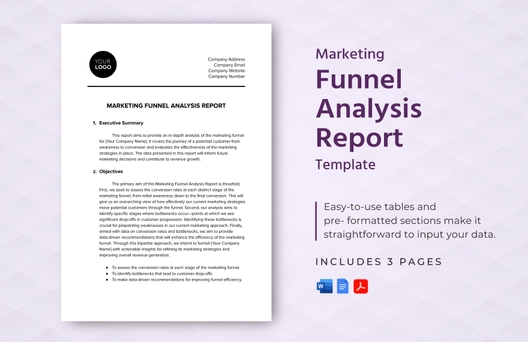 Marketing Funnel Analysis Report Template
